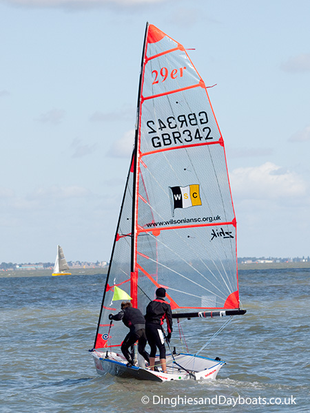 29er class sailing dinghy